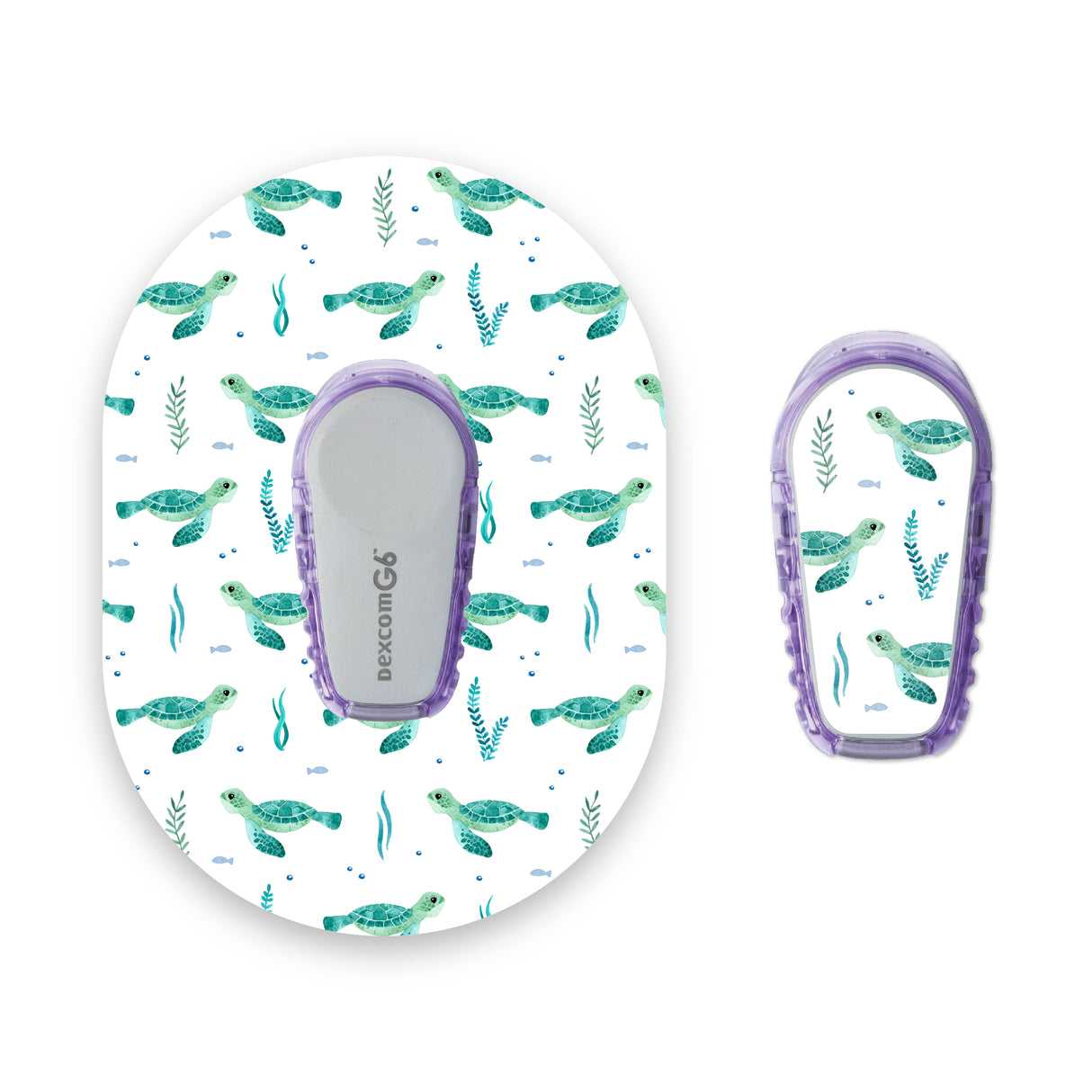 Turtles Dexcom G6 Diabetes Patch with Matching Vinyl Centre Sticker