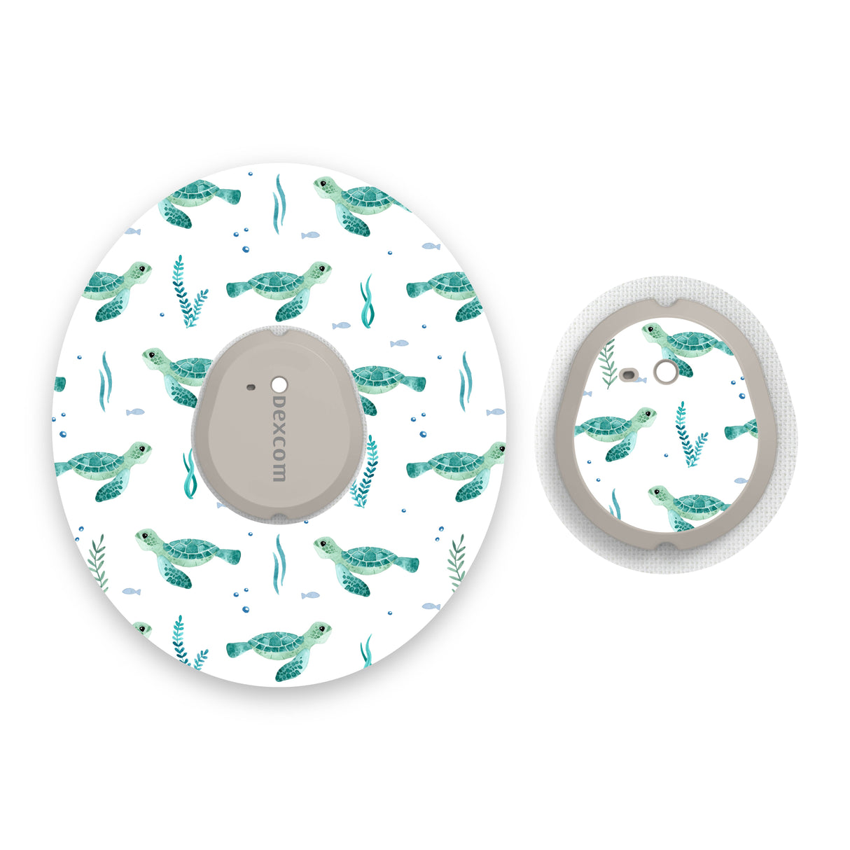 Turtles Dexcom G7 Diabetes Patch with Matching Vinyl Centre Sticker