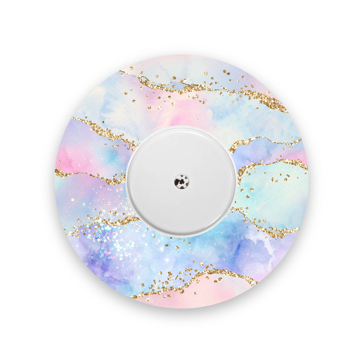 Watercolour Gold Sparkle Effect Freestyle Libre 2 Diabetes Patch