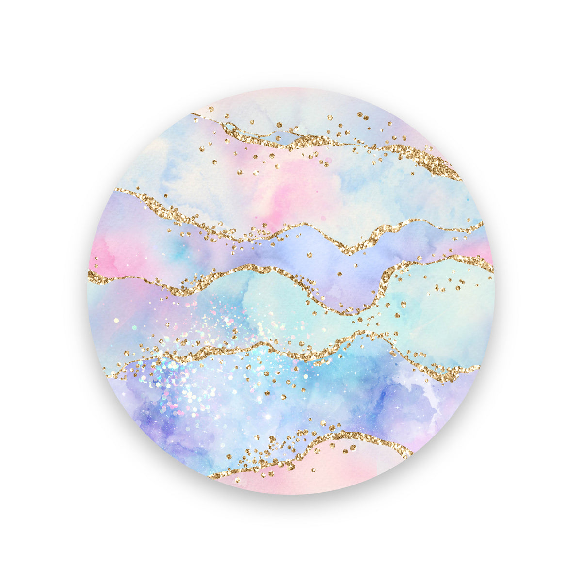 Watercolour Gold Sparkle Effect Diabetes Complete Overpatch